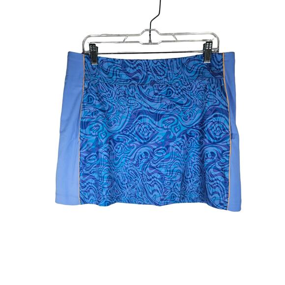 Nike Golf Pants - Nike Golf Women's Skort Skirt‎ Size Large (12) Blue Yellow Piping